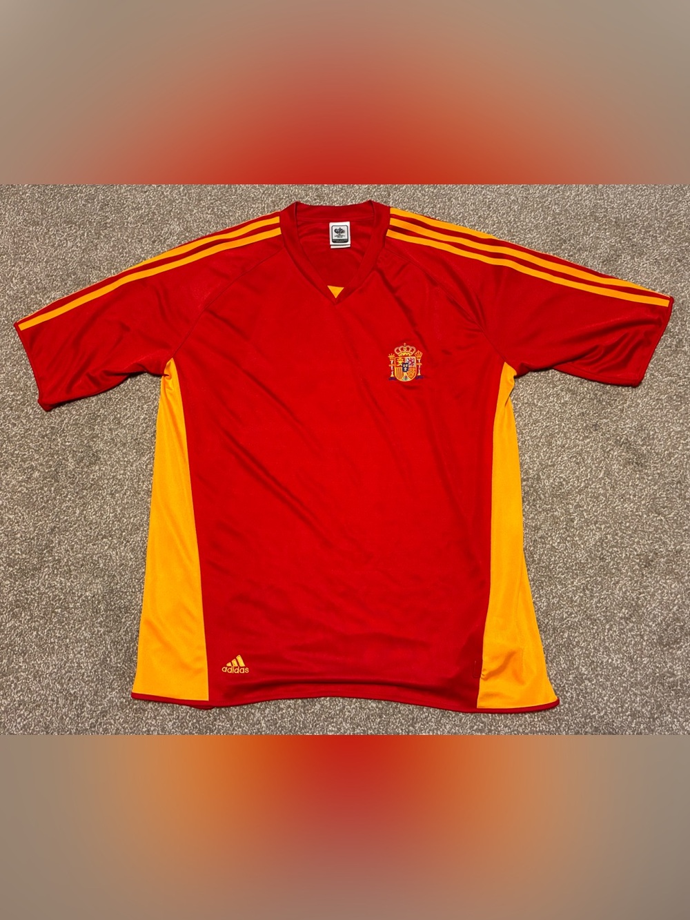 Adidas Spain Espana Fifa World Cup 2006 Soccer Jersey Men's Large Red Football
